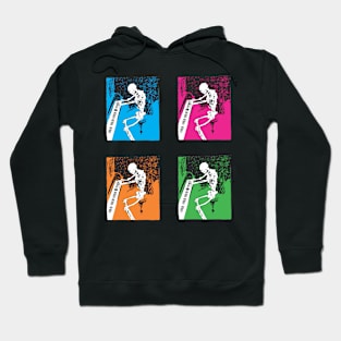 death plays on colored tile Hoodie